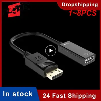 1-8 шт. к HDMI-совместимому кабелю 4K 30Hz DisplayPort к адаптеру Display Port Видео Аудио для ПК HDTV проектор Ноутбук