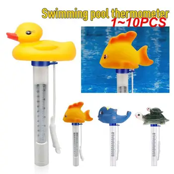 1 ~ 10ШТ Плавающий термометр для бассейна, Горячая ванна, плавающий термометр, инструмент для измерения температуры воды в спа, плавательные бассейны