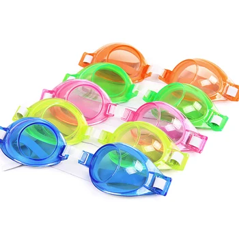 1шт Силиконовые Детские Противотуманные очки для плавания Очки для дайвинга Серфинга Милый дизайн для купания мальчиков и девочек Летняя одежда для плавания