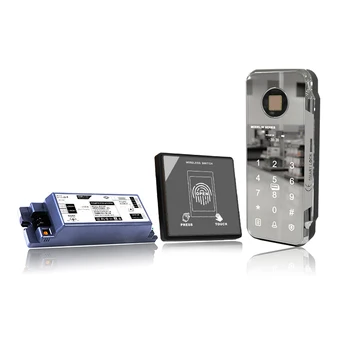 2.4G автоматический дверной замок беспроводной RFID контроль доступа по отпечаткам пальцев Комплект контроллера клавиатуры RFID IC для доступа к воротам