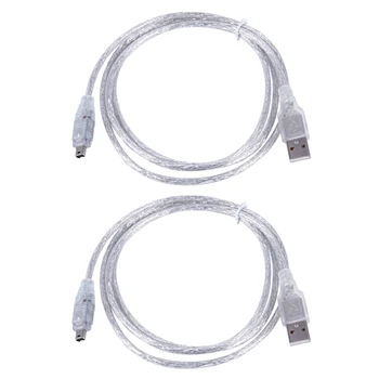 2X1, 5 М USB К IEEE 1394 4-Контактный Кабель-Адаптер Firewire DV Конвертер Для ПК-Камеры