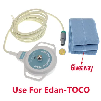 6-контактный однощелевой ультразвуковой датчик частоты сердечных сокращений плода TP01-RQ-1F Используется для аксессуаров для мониторов Edan-TOCO T2011127, подарочного ремешка.
