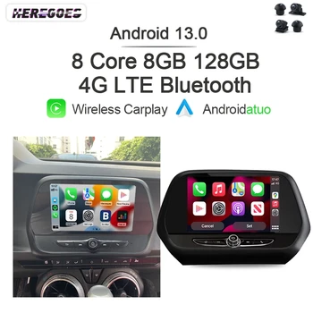 7862 Carplay Auto Android 13 Автомобильный радиоприемник GPS-плеер для Chevrolet Camaro 2016 2017 2018 2019 2020 2021 Навигация 4G LTE Bluetooth