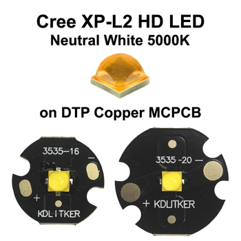 Cree XP-L2 HD V5 3A Нейтральный белый 5000 K SMD 3535 светодиодный фонарик с излучателем DIY Охотничий фонарь