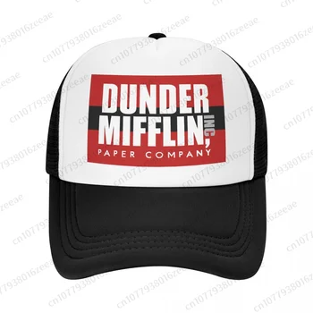 Dunder Mifflin Paper Company Сетчатая Бейсболка Летняя Уличная Мужская Женская Мода Спортивные Шапки Хип-Хоп Дальнобойщик