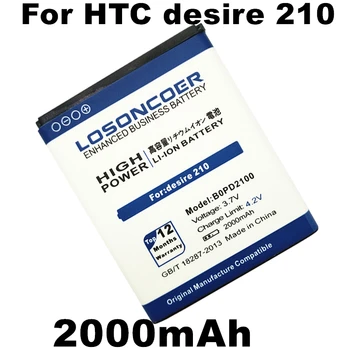 LOSONCOER 2000mAh B0PD2100 Аккумулятор Для HTC Desire 210 Battery + Номер для отслеживания