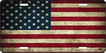 Rogue River Тактический Деревенский Флаг США Номерной знак Новинка Авто Бирка для автомобиля Подарок для Тщеславия Американский Патриотический США