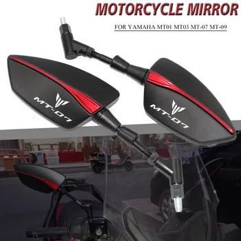 SCL MOTOS 1 Пара Мотоциклетных Боковых Зеркал заднего Вида Зеркало Заднего Вида Для YAMAHA MT01 MT03 MT-07 MT-09/Tracer FJ09 MT10 Tracer 900