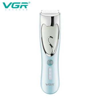 VGR203 Машинка для стрижки волос домашних животных, Профессиональная электрическая машинка для бритья, Ручная керамическая зарядка для собак, кошек, парикмахерская