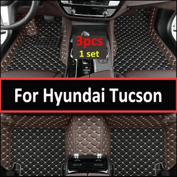 Автомобильные коврики для Hyundai Tucson 2015 2016 2017 2018 Пользовательские автоматические накладки для ног аксессуары для автомобильных ковровых покрытий