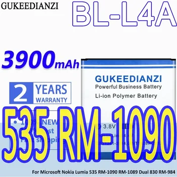 Аккумулятор GUKEEDIANZI BL-L4A 3900 мАч для Microsoft Nokia Lumia 535 RM-1090 RM-1089 Dual 830 RM-984 BL L4A Lumia535 Dual830