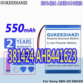 Аккумулятор GUKEEDIANZI большой емкости 381424 AHB441623 550 мАч Для цифровых аккумуляторов Sony SBH-20 SBH20