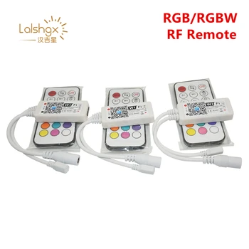 Беспроводной WIFI LED RGB/RGBW Контроллер DC12V-24V RF Пульт Дистанционного Управления IOS/Android Смартфон для SMD 5050 Strip Tape
