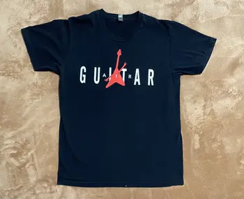 Воздушная рубашка для гитары.Футболка с изображением забавной рок-музыки Woot, размер L