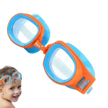 Детские плавательные очки высокой четкости, яркие Цветные плавательные очки с защитой от ультрафиолета для плавания в бассейне и на пляже
