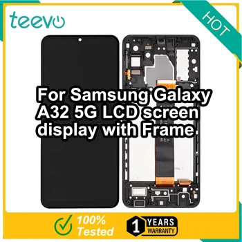 ЖК-дисплей Teevo для Samsung Galaxy A32 5G с сенсорным экраном и цифровым преобразователем с рамкой черного цвета