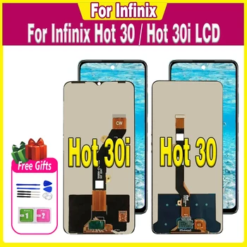 ЖК-дисплей Для infinix Hot 30 hot30 X6831 ЖК-дисплей Для Infinix Hot 30i Hot30i NFC X669 X669C X669D ЖК-дисплей с Сенсорным Экраном Digitizer