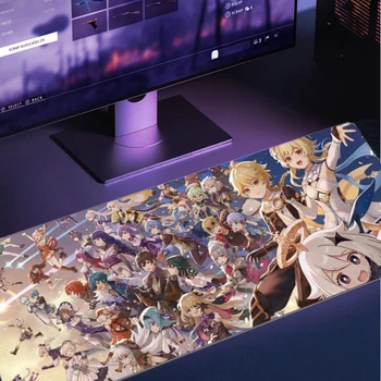 Коврик для мыши Viviration аниме-коврик клавиатура мыши настольный игровой ковер Genshin Impact игровые аксессуары для домашнего офиса Tapis De Souris 2024