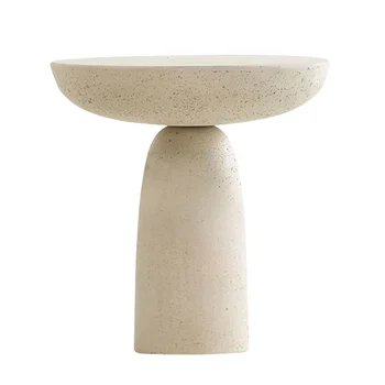 круглый приставной столик в скандинавском грибовидном стиле, дизайнерская комбинация японских журнальных столиков wabi sabi