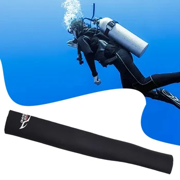 Легкий чехол для промежностного ремня для подводного плавания с мягкой накладкой на рукаве Черного цвета из неопрена окружностью 11,2 см