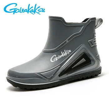 Мотоциклетные мужские непромокаемые ботинки, уличная водонепроницаемая обувь для бездорожья, брендовая легкая нескользящая резиновая обувь для рыбалки, походов, мужская крутая рыбалка