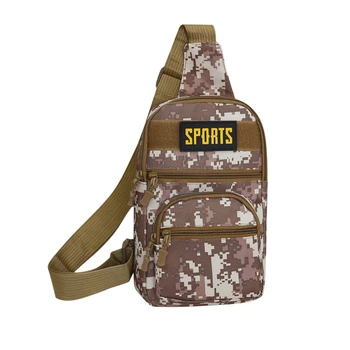 Мужская камуфляжная нагрудная сумка, водонепроницаемая износостойкая сумка через плечо, новая модная поясная сумка для занятий спортом на открытом воздухе