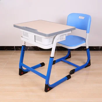 Подъемные столы и стулья для учащихся начальной и средней школы, учебный класс, дети учатся писать за партами и