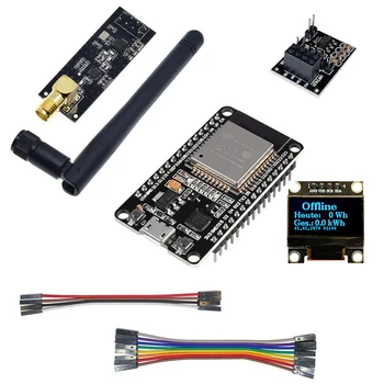 Простое в установке решение OpenDTU для Hoymiles DIY Kit Дисплей SSD1306 ESP32 и антенна NRF24L01 для быстрой настройки фотоэлектрического мониторинга