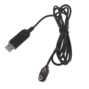 Разъем USB-нейтрализатора 9 В Замените кабель преобразователя мощности 6F22 длиной 1,5 м