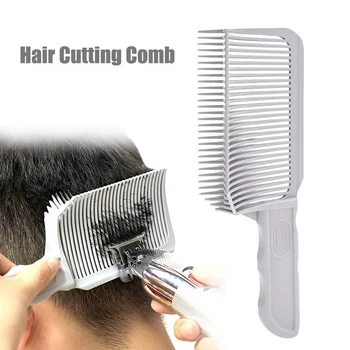 Расческа для выцветания Профессиональная парикмахерская машинка для стрижки волос с плоским верхом, расческа для мужчин, термостойкая щетка для выцветания волос