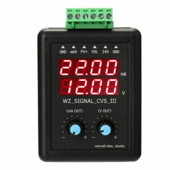 Регулируемый генератор сигналов 4-20 мА, калибратор преобразователя напряжения тока 24 В, источник постоянного тока 0-10 В, простой в использовании
