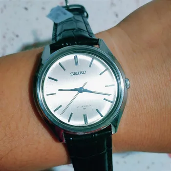с Серым циферблатом 1980-х годов, винтажные механические мужские часы Seiko 7000 с ручным управлением