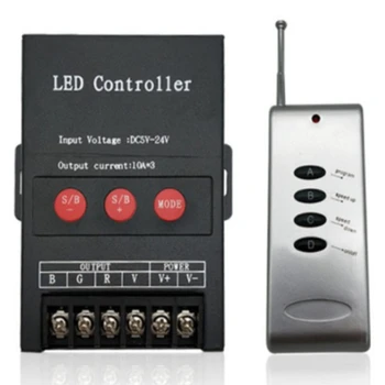 Светодиодный контроллер 30A с ИК-пультом большой мощности 360 Вт BT-контроллер для RGB полосы света DC5-24V