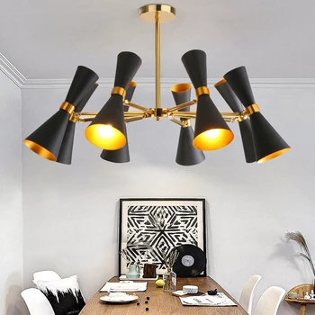 Современные минималистичные подвесные светильники в виде рога, индивидуальность, креативная гостиная, спальня, ресторан, кабинет, кафе, железный светильник