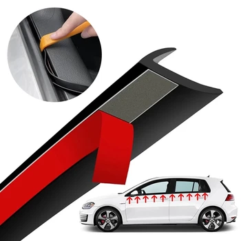 Уплотнительная прокладка на боковом стекле автомобиля, V-образные резиновые уплотнительные прокладки для снижения шума, Герметик для герметизации отделки, Автотовары, Аксессуары