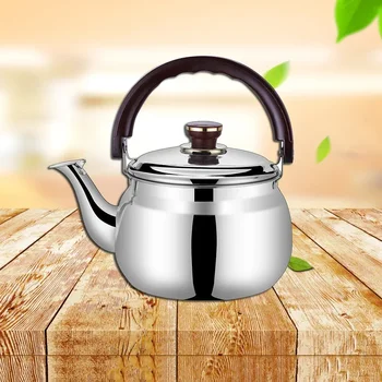 Чайник для кипячения воды из нержавеющей стали, утолщенный Чайник со свистом Большой емкости, чайник с напоминанием о звуковом сигнале, чайник Подходит для индукционной плиты